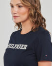 T-Shirt Tommy Hilfiger REG MONOTYPE EMB C-NK SS Marine T-Shirt kurze &Auml;rmel Damen - 5