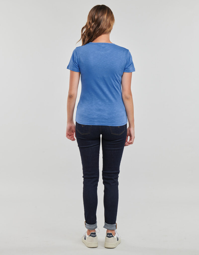 T-shirt Tommy Hilfiger 1985 SLIM SLUB C-NK SS Blu T-shirt maniche corte Donna - 4