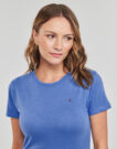 T-shirt Tommy Hilfiger 1985 SLIM SLUB C-NK SS Blu T-shirt maniche corte Donna - 5