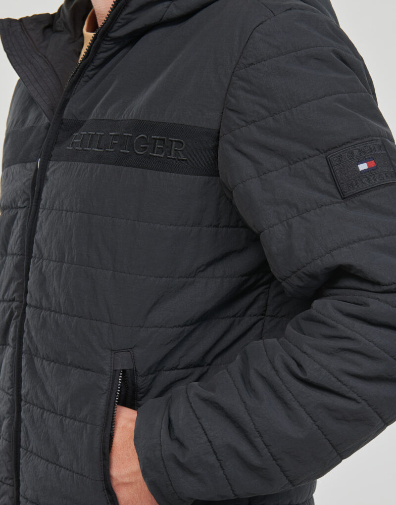 Chaqueta acolchada con capucha Tommy Hilfiger GMD para hombre, color negro, de plumas - 5