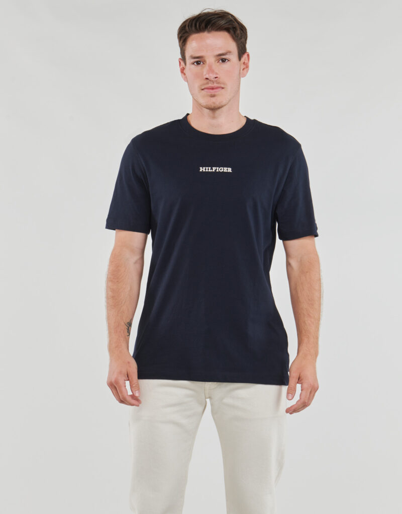 Tommy Hilfiger MONOTYPE SMALL CHEST PLACEMENT Marine T-shirt Short Sleeve Men - 2