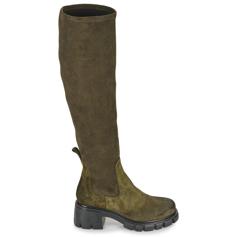 Fru.it CHELIN Khaki - Damen-Oberschenkelhohe Stiefel - 2