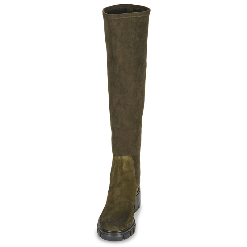Fru.it CHELIN Khaki - Damen-Oberschenkelhohe Stiefel - 3