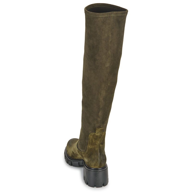 Fru.it CHELIN Khaki - Damen-Oberschenkelhohe Stiefel - 5