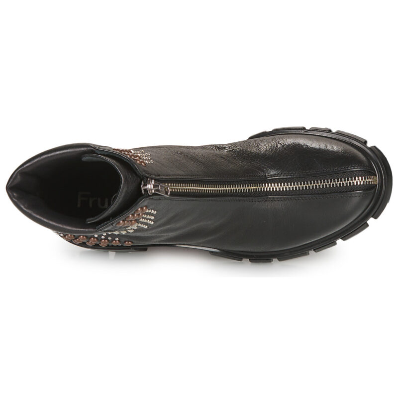 Fru.it  8340-953-GLOVE-NERO-BROCHIE-MULTICOLOR  Nero -  Stivaletti Donna - 6