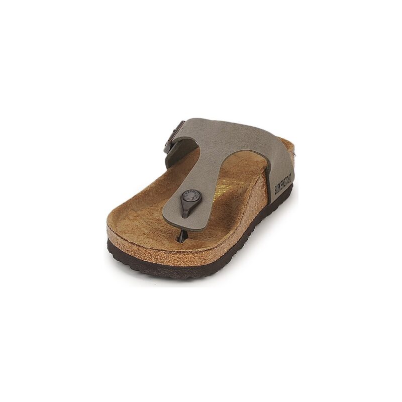 Tongs homme BIRKENSTOCK Gizeh Birko-flor / Nubuck / Pierre / Marron classique - Taille 3