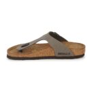 Tongs homme BIRKENSTOCK Gizeh Birko-flor / Nubuck / Pierre / Marron classique - Taille 4