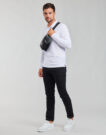Polo &agrave; manches longues Emporio Armani Polo blanc &agrave; manches longues pour homme 8N1FB5 - 3