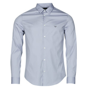Camicia a maniche lunghe  Emporio Armani  8N1C09  Blu -  Camicie a maniche lunghe Uomo
