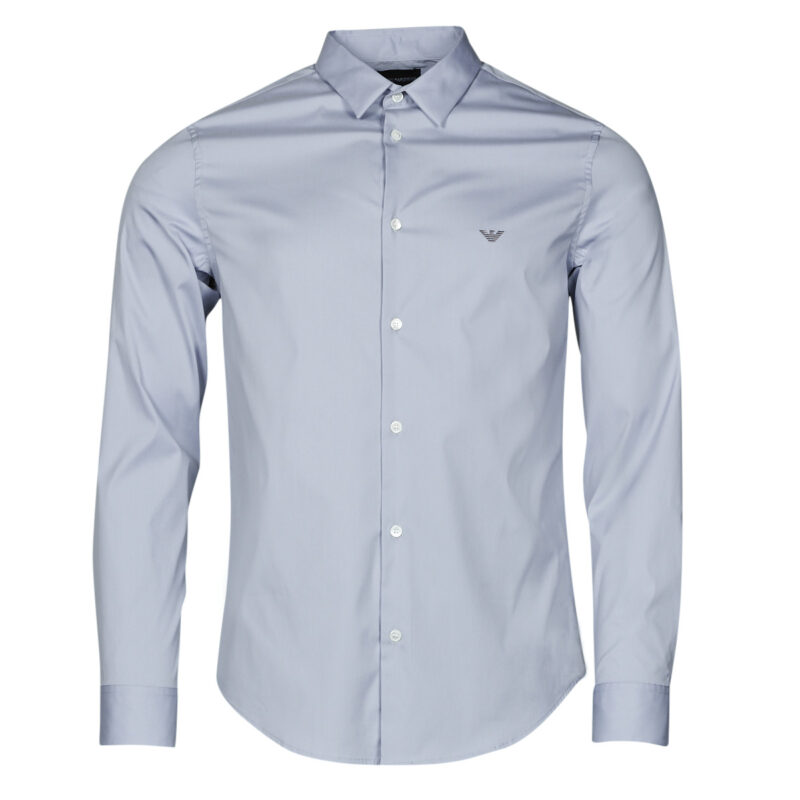 Camicia a maniche lunghe  Emporio Armani  8N1C09  Blu -  Camicie a maniche lunghe Uomo - 1