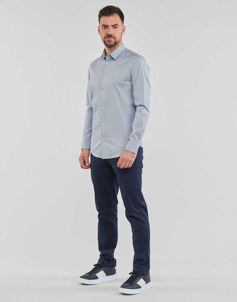 Camicia a maniche lunghe  Emporio Armani  8N1C09  Blu -  Camicie a maniche lunghe Uomo - 3