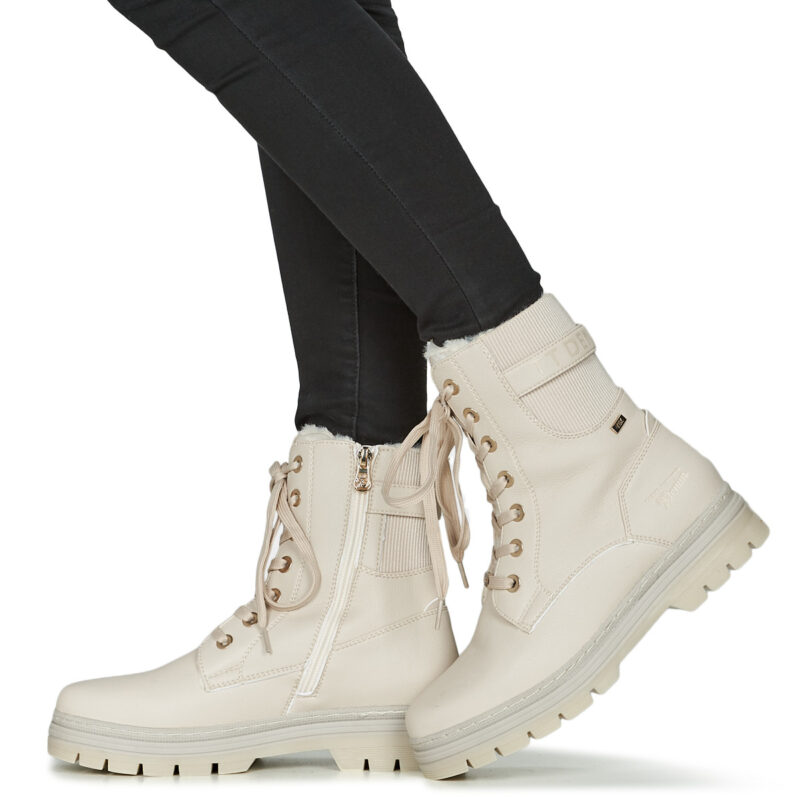 Tom Tailor BEIJOIE Beige Damen-Stiefeletten - 8