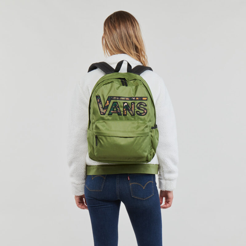 Mochila Vans WM REALM FLYING V para mujer, color caqui - 6