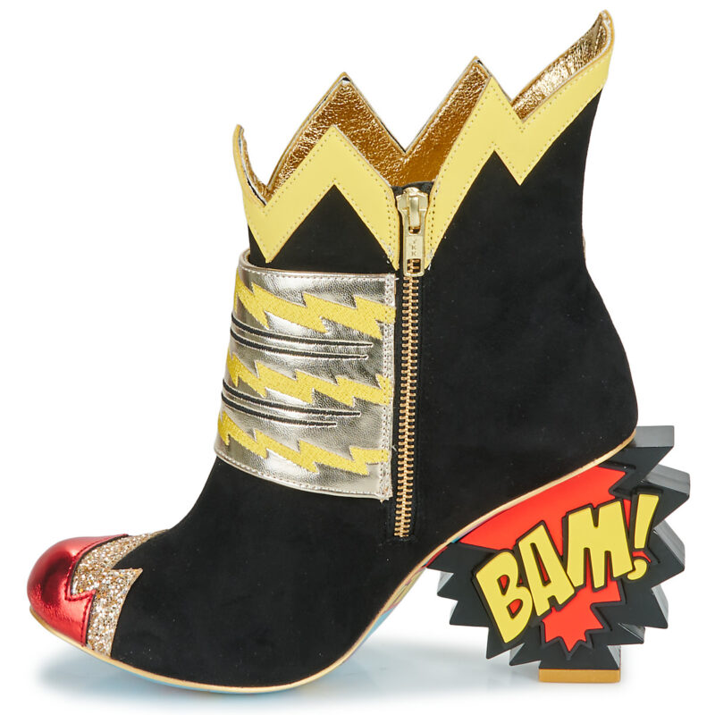 Irregular Choice CHASING JUSTICE Black Women's Ankle Boots - 4