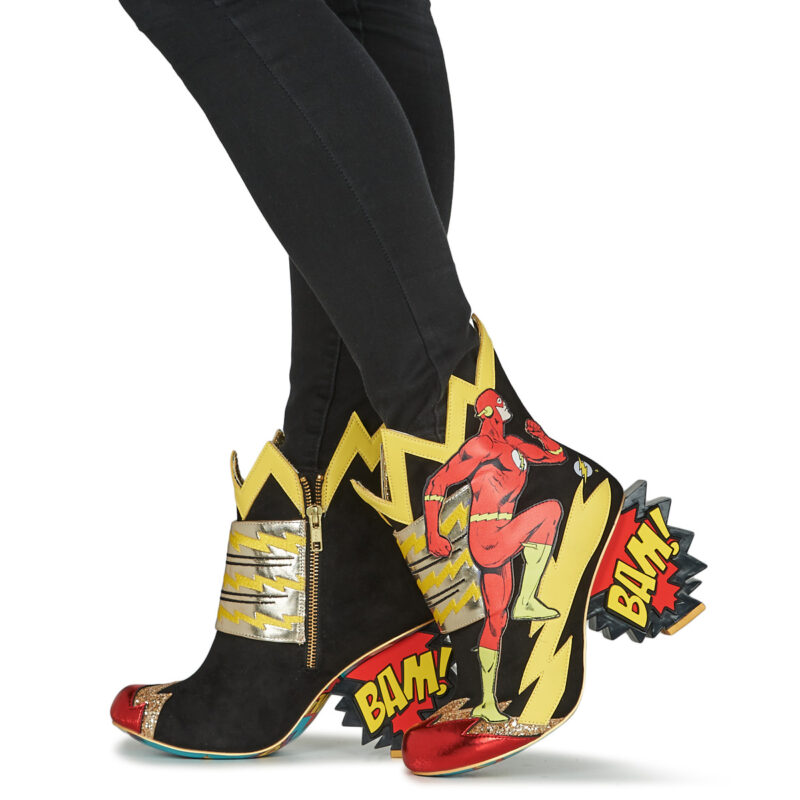 Irregular Choice CHASING JUSTICE Black Women's Ankle Boots - 8