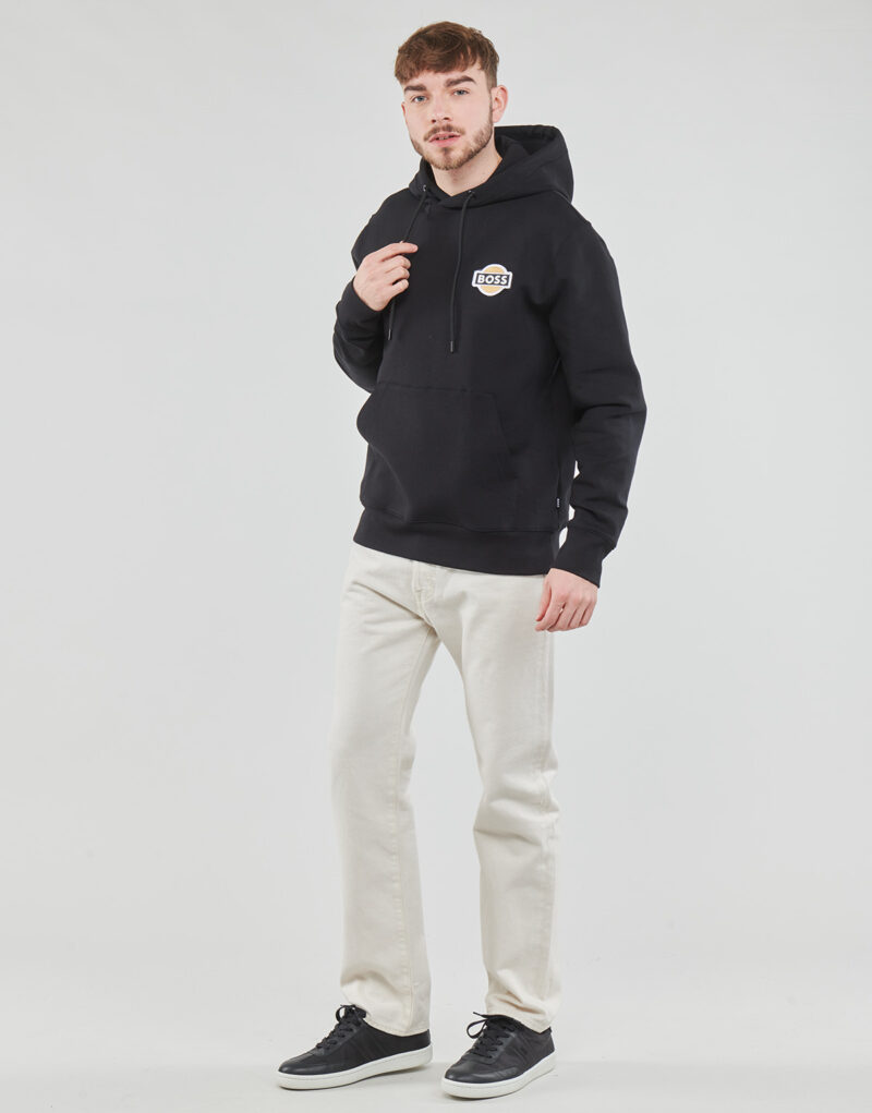 BOSS Seeger 131 Hoodies Black Men's Hoodies - 3