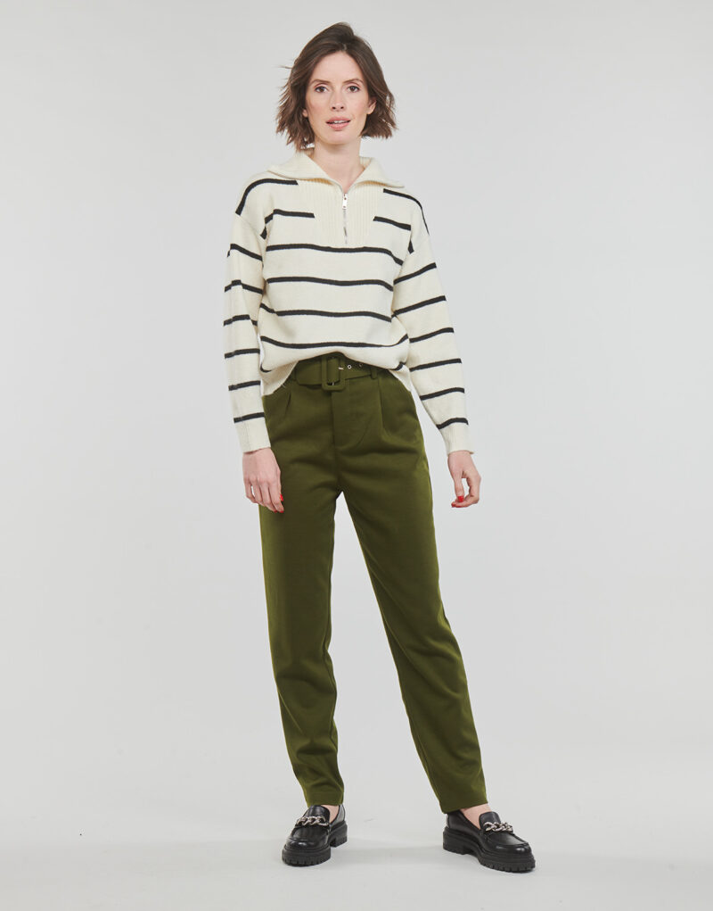 pantalones chinos Betty London Pantalones chinos caqui para mujer ANDALI - 2