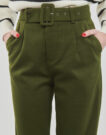 pantalones chinos Betty London Pantalones chinos caqui para mujer ANDALI - 5