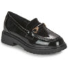 Moony Mood NEW09 Schwarze Damen-Loafer