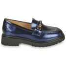 Moony Mood NEW09 Blaue Damenmokassins - 2