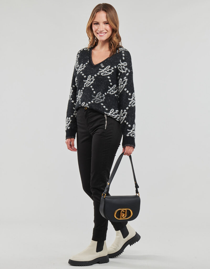 Pantaloni slim  Liu Jo  MF3274  Nero Pantaloni slim Donna - 3