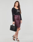 T-shirts a maniche lunghe Guess LS SN GUESS SCRIPT TEE Nero T-shirts a maniche lunghe Donna - 3
