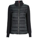 Piumino Tommy Hilfiger KNIT MIX DOWN JACKET Nero Piumini Donna - 1