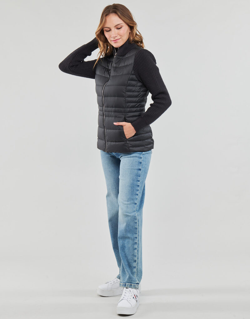 Piumino Tommy Hilfiger KNIT MIX DOWN JACKET Nero Piumini Donna - 3