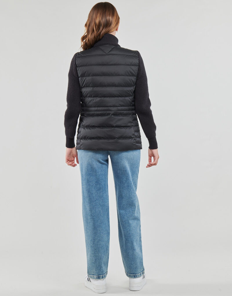 Piumino Tommy Hilfiger KNIT MIX DOWN JACKET Nero Piumini Donna - 4