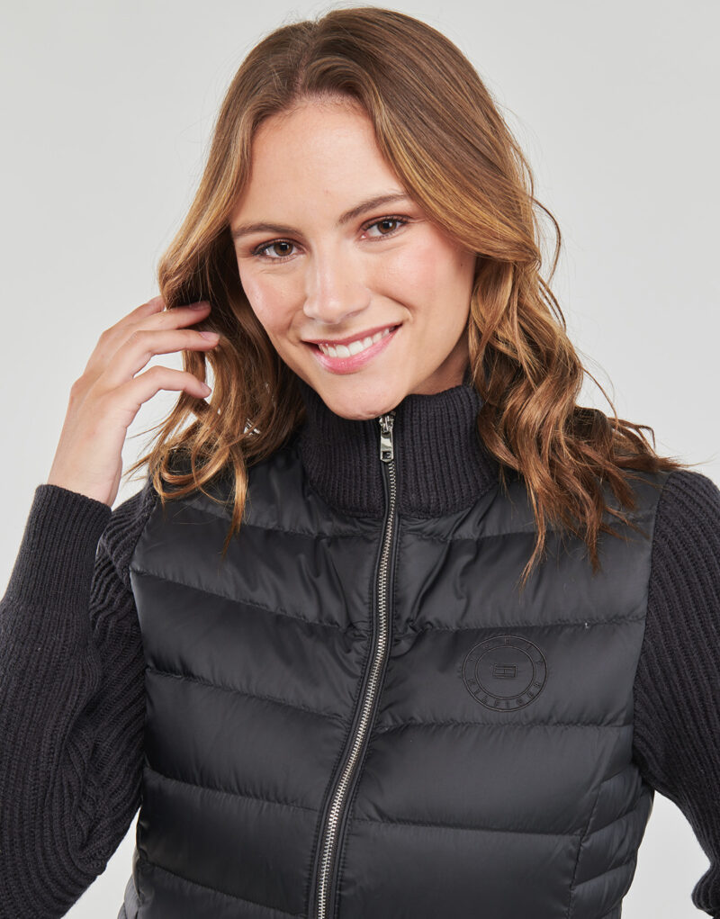 Piumino Tommy Hilfiger KNIT MIX DOWN JACKET Nero Piumini Donna - 5