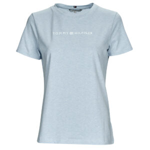 T-shirt  Tommy Hilfiger  REG FROSTED CORP LOGO C-NK SS  Blu -  T-shirt maniche corte Donna