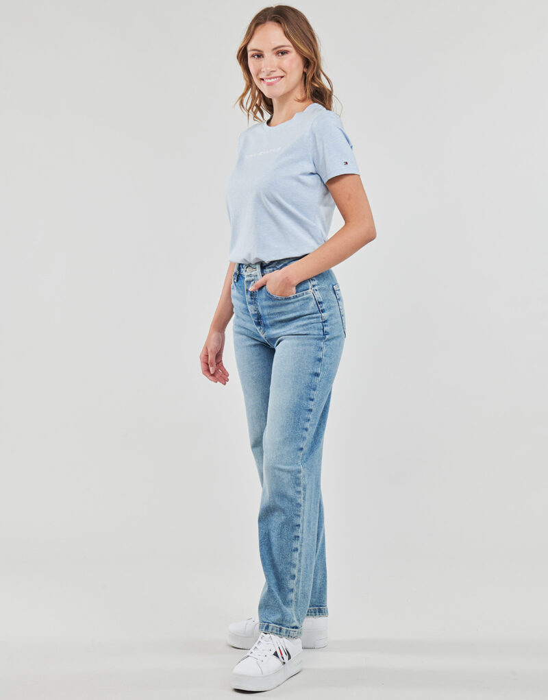 T-shirt Tommy Hilfiger REG FROSTED CORP LOGO C-NK SS Blu T-shirt maniche corte Donna - 3