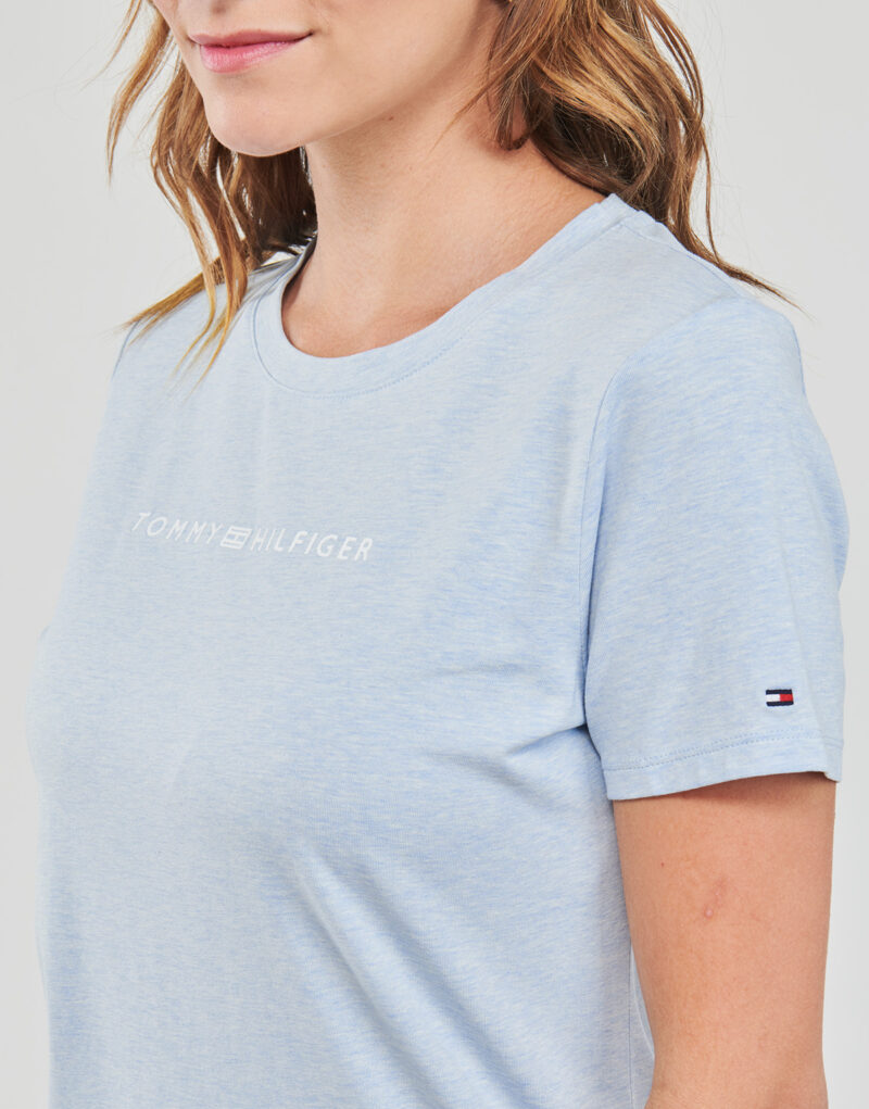 T-shirt Tommy Hilfiger REG FROSTED CORP LOGO C-NK SS Blu T-shirt maniche corte Donna - 5