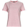 T-shirt Tommy Hilfiger REG FROSTED CORP LOGO C-NK SS Rosa T-shirt maniche corte Donna