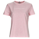 T-shirt Tommy Hilfiger REG FROSTED CORP LOGO C-NK SS Rosa T-shirt maniche corte Donna - 1