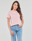 T-shirt Tommy Hilfiger REG FROSTED CORP LOGO C-NK SS Rosa T-shirt maniche corte Donna - 2