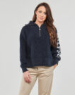 Pull Tommy Hilfiger PLACED HILFIGER 1/2 ZIP SWEATER Marine Pulls Femme - 2