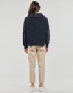 Pull Tommy Hilfiger PLACED HILFIGER 1/2 ZIP SWEATER Marine Pulls Femme - 4