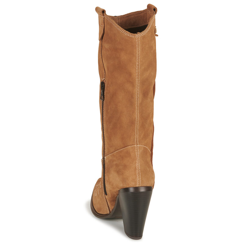 Mjus FLORA HIGH Beige - Stivali con tacco Donna - 5