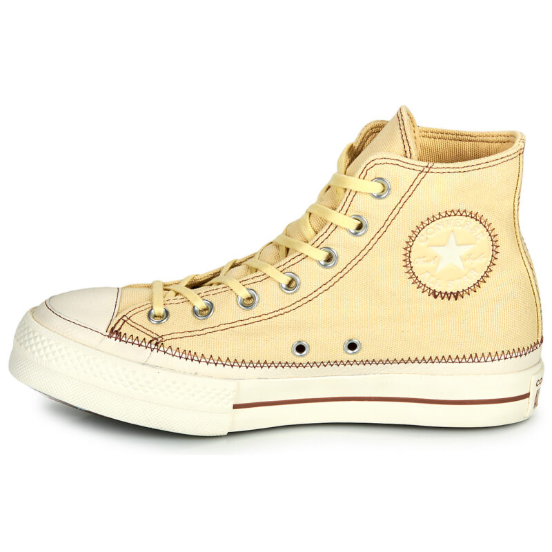 Converse  CHUCK TAYLOR ALL STAR LIFT PLATFORM CONTRAST STITCHING  Beige -  Sneakers alte Donna - 4