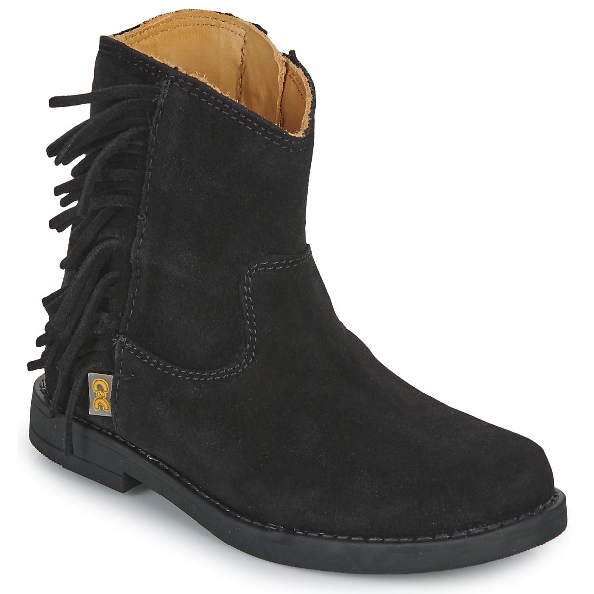 Stivaletti bambina ragazza Citrouille et Compagnie NEW 56 in pelle nera, ideali per ogni occasione e perfetti per l'autunno/inverno. Design elegante e comodo, ottimi per completare i look delle piccole. Disponibili online, offrono stile e qualità per le giovani fashioniste.