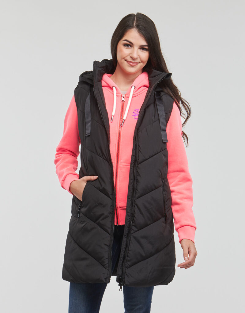 Daunenjacke JDY JDYSKYLAR PADDED HOOD WAISTCOAT OTW Nero Piumini Donna - 2
