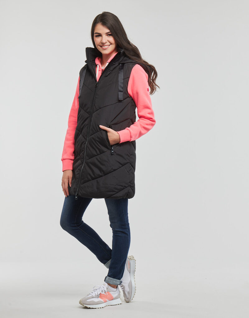 Daunenjacke JDY JDYSKYLAR PADDED HOOD WAISTCOAT OTW Nero Piumini Donna - 3