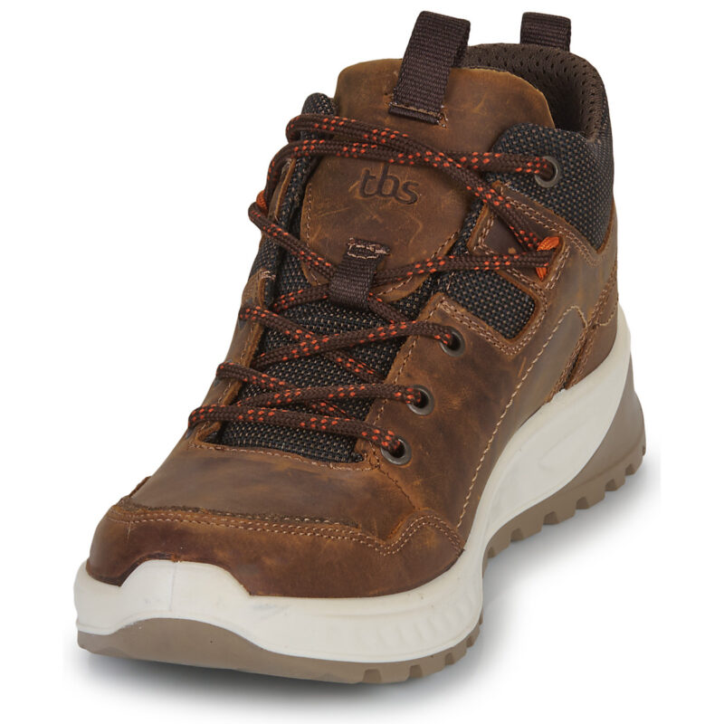 TBS LAWRENS Brown Men's High Sneakers - 3