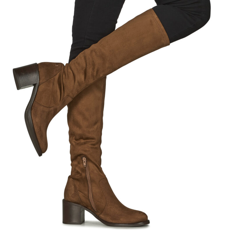 JB Martin BRILLE Brown Heeled Boots Women - 8