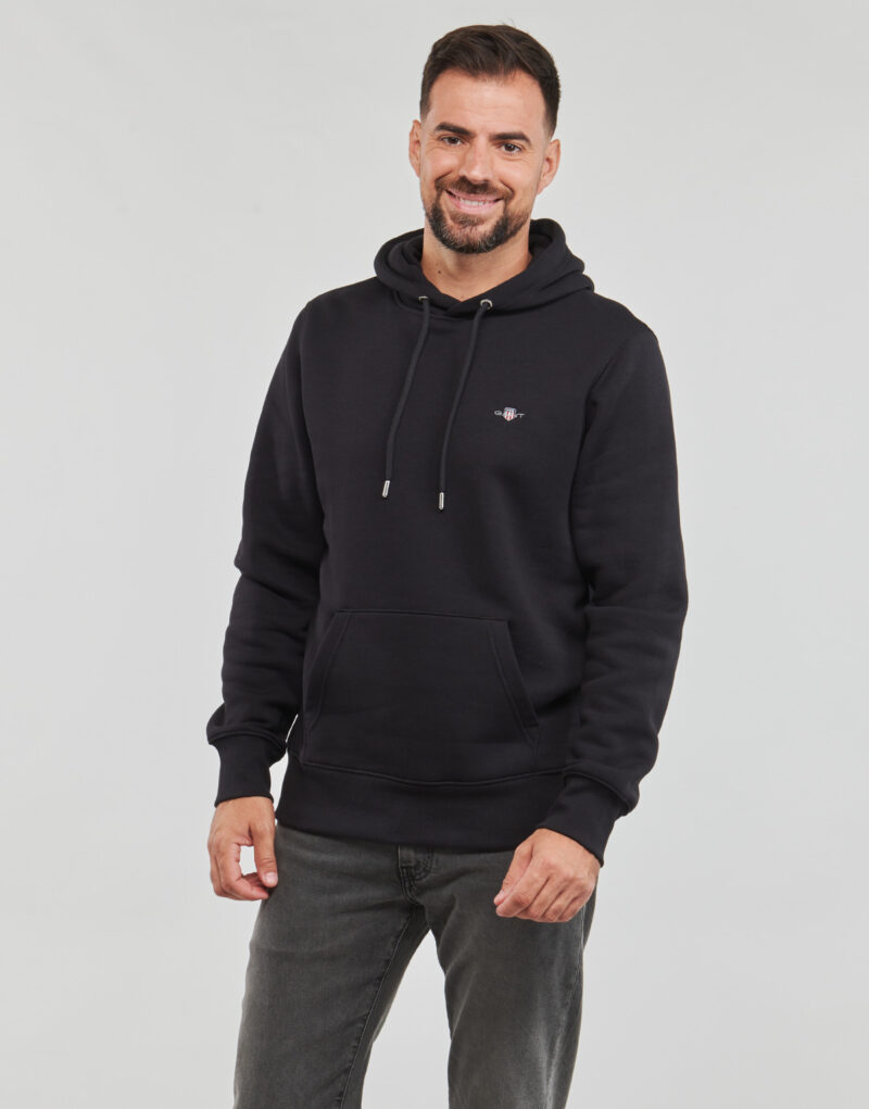 Felpe mit Cappuccio Gant REG SHIELD HOODIE Schwarz Felpe con cappuccio Herren - 2