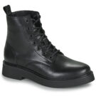 Tommy Jeans TJW LACE UP FLAT BOOT Black Women's Ankle Boots - 1