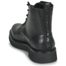 Tommy Jeans TJW LACE UP FLAT BOOT Black Women's Ankle Boots - 5