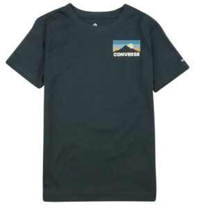 T-shirt Converse CIRCLEMOUNTAINLOCKUP Verde - T-shirt maniche corte Bambino
