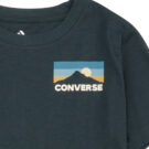 T-shirt ragazzo Converse CIRCLEMOUNTAINLOCKUP Verde T-shirt maniche corte Bambino - 3